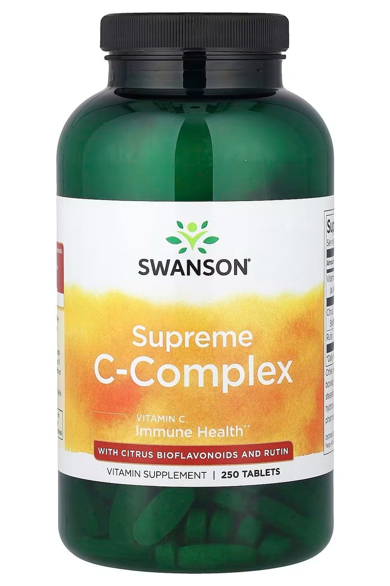 سوانسون، مركب سي الفائق مع بيوفلافونويدات الحمضيات والروتين، 250 قرصًا