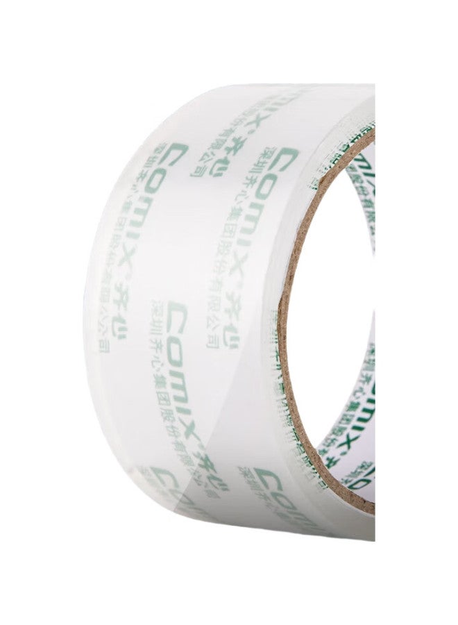 Comix Transparent Tape/Wide Tape/Boxing Tape, Express Packaging Tape, Transparent, 6 Rolls, Width 60Mm*100Y*45Um, Length 91.4 Meters/Roll, Ep002 - Image 2