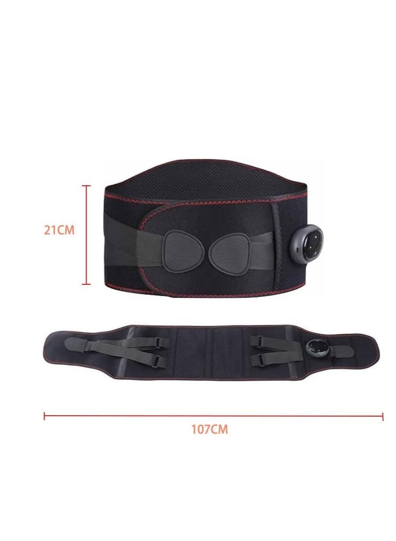 Generic Heating Pad for Period, Electric Heating Pad for Pain Relief, 3 Temperature Adjustable Menstrual Heating Pad, 3 Massage Modes Waist Belt Massager for Women Men,Lumbar Abdomen Back Physiotherapy Device  - Image 2