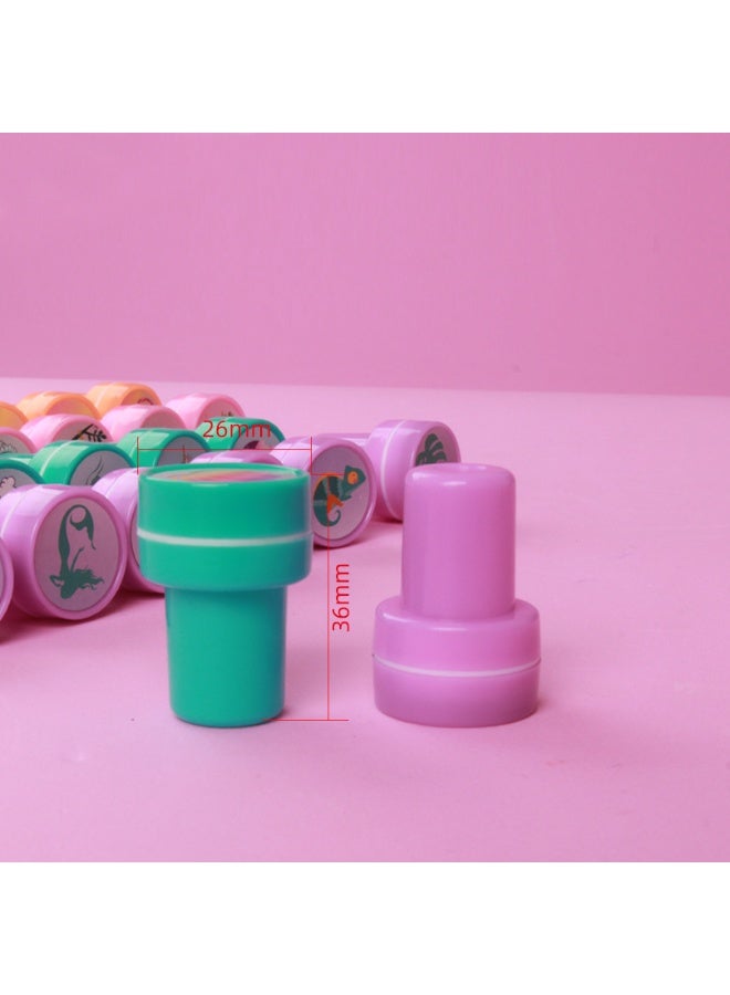 PAPERSAY 26-Piece Cute Stamps for Kids, Self Inking Stamps, Washable Stamper Toys for Children Crafts Party, Favor School Prizes, Birthday Gift and Learn Props Birthday Gift ,Party Supplies Goodie Bag Prizes Classroom Rewards Filler Arts and Crafts for Kids - Image 3