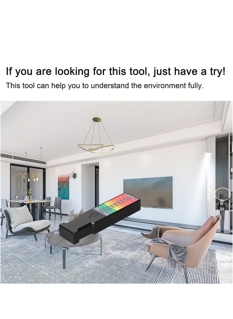Excefore - جهاز اختبار الإشعاع، مقياس المجال الكهرومغناطيسي EMF محمول، مقياس EMF باليد لمراقبة المجال المغناطيسي، كاشف الكهرباء الكهرومغناطيسي للبيئة المنزلية 9 مقياس غاوس LED - Image 1