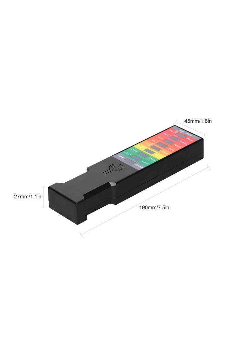 Excefore - جهاز اختبار الإشعاع، مقياس المجال الكهرومغناطيسي EMF محمول، مقياس EMF باليد لمراقبة المجال المغناطيسي، كاشف الكهرباء الكهرومغناطيسي للبيئة المنزلية 9 مقياس غاوس LED - Image 1