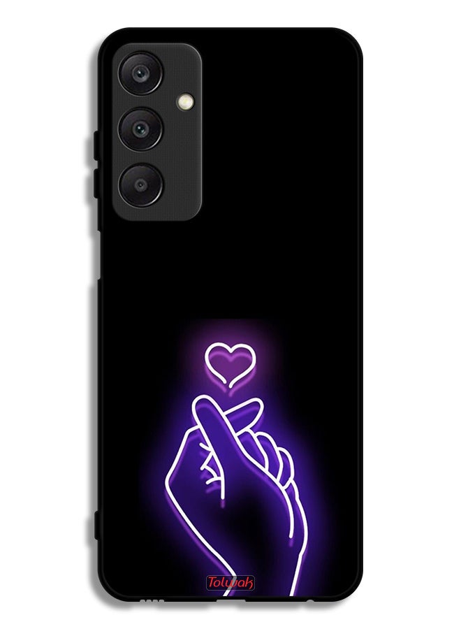 Tolwak Samsung Galaxy A25 5G Protective Case Cover Snap Small Heart - Image 1