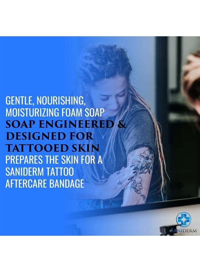 Saniderm Foaming Hand Soap, Hygienic Nourishing Moisturizing Foam Hand Soap, Gentle Soap Designed for Tattoos, For Tattoo Artist or Tattoo Lover, Lavender Infused Scent, 32oz Refill Size - Image 5