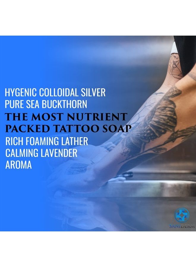 Saniderm Foaming Hand Soap, Hygienic Nourishing Moisturizing Foam Hand Soap, Gentle Soap Designed for Tattoos, For Tattoo Artist or Tattoo Lover, Lavender Infused Scent, 32oz Refill Size - Image 4