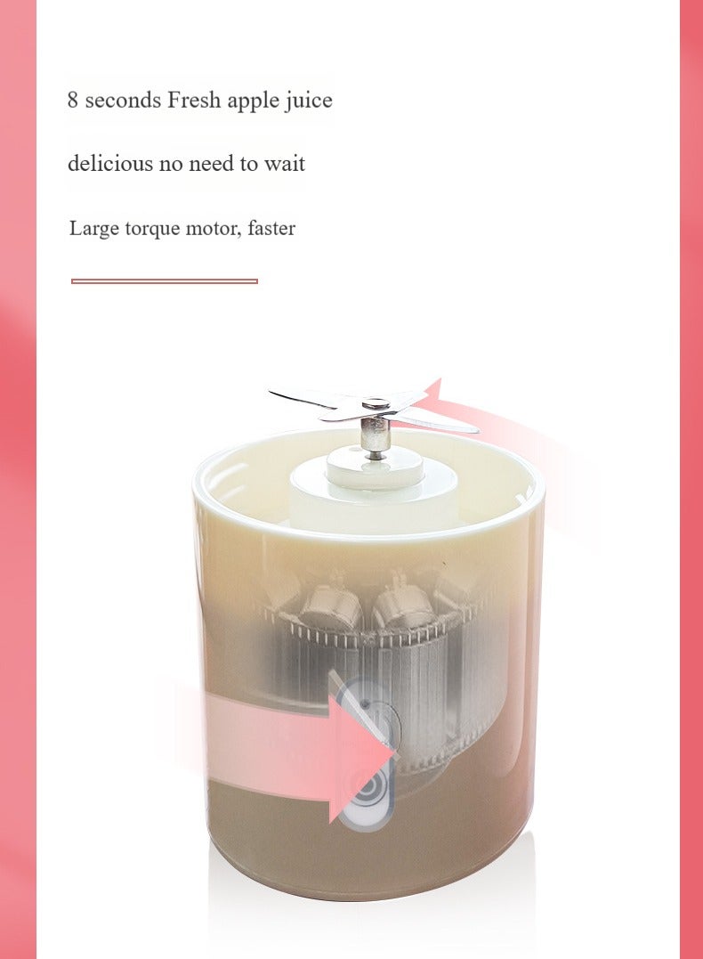 Portable Blender 400ml Mini Blender USB Rechargeable Personal Blender ,16000RPM Personal Size Blender For Travel Sports Office School - Image 4