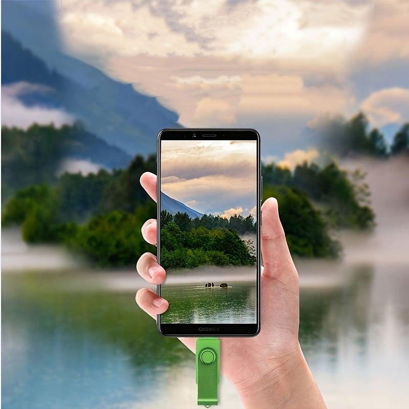محرك أقراص USB-C فلاشي بسعة 8 جيجابايت باللون الأصفر، متعدد الأغراض لتخزين الصور - Image 1