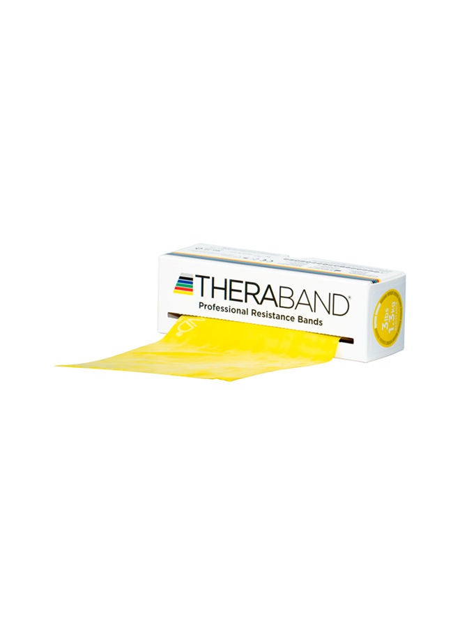 TheraBand Thera Band Exercise Band 6 Yard Dispenser Box Yellow-Thin - Image 1