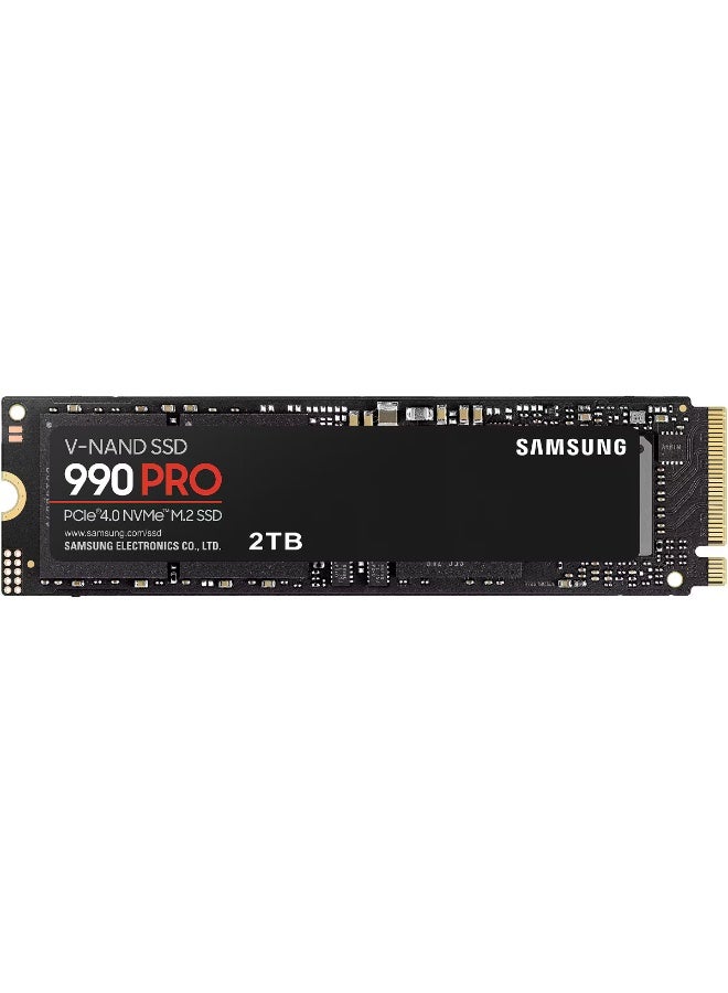 sam Samsung 990 PRO NVMe M.2 SSD, 2 TB, PCIe 4.0, 7,450 MB/s Read, 6,900 MB/s Write, Internal SSD, for Gaming and Video Editing, MZ-V9P2T0BW - Image 1