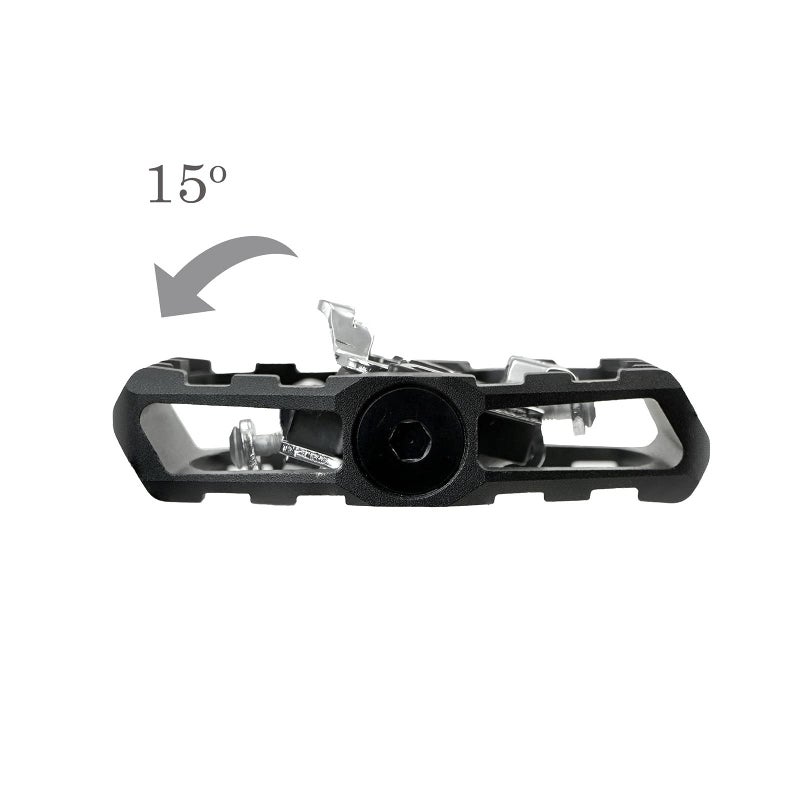 VENZO Click'R Compatible with Shimano SPD Mountain Bike Sealed Pedals with Cleats - Dual Platform Clipless Pedals for Mountain Bike - Easy Clip in & Out - Image 4