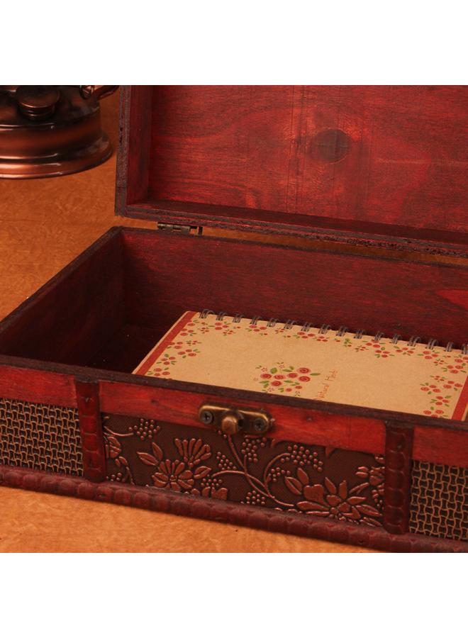 الأزرق جي دبليو ترتيب كتاب سطح المكتب الأوروبي صندوق تخزين ، صندوق المجوهرات الخشبية ، صندوق خشبي عتيق ، صندوق تخزين قديم ، دعائم التصوير الفوتوغرافي - Image 4