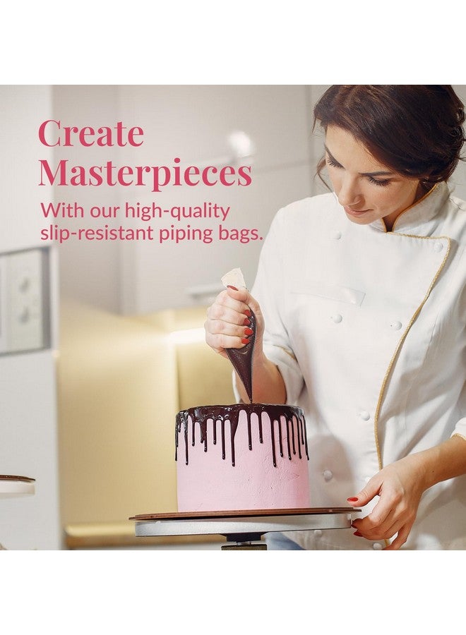 Prestee Set of 200 - Anti Burst Piping Bags 12 Inch - Prestee Tipless Icing Bags - Durable Frosting Piping Bag Tools - Pastry and Cookie Decorating Supplies - Image 2