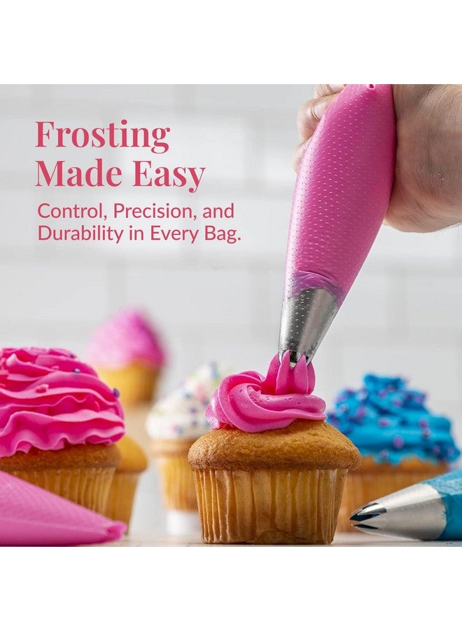 Prestee Set of 200 - Anti Burst Piping Bags 12 Inch - Prestee Tipless Icing Bags - Durable Frosting Piping Bag Tools - Pastry and Cookie Decorating Supplies - Image 4