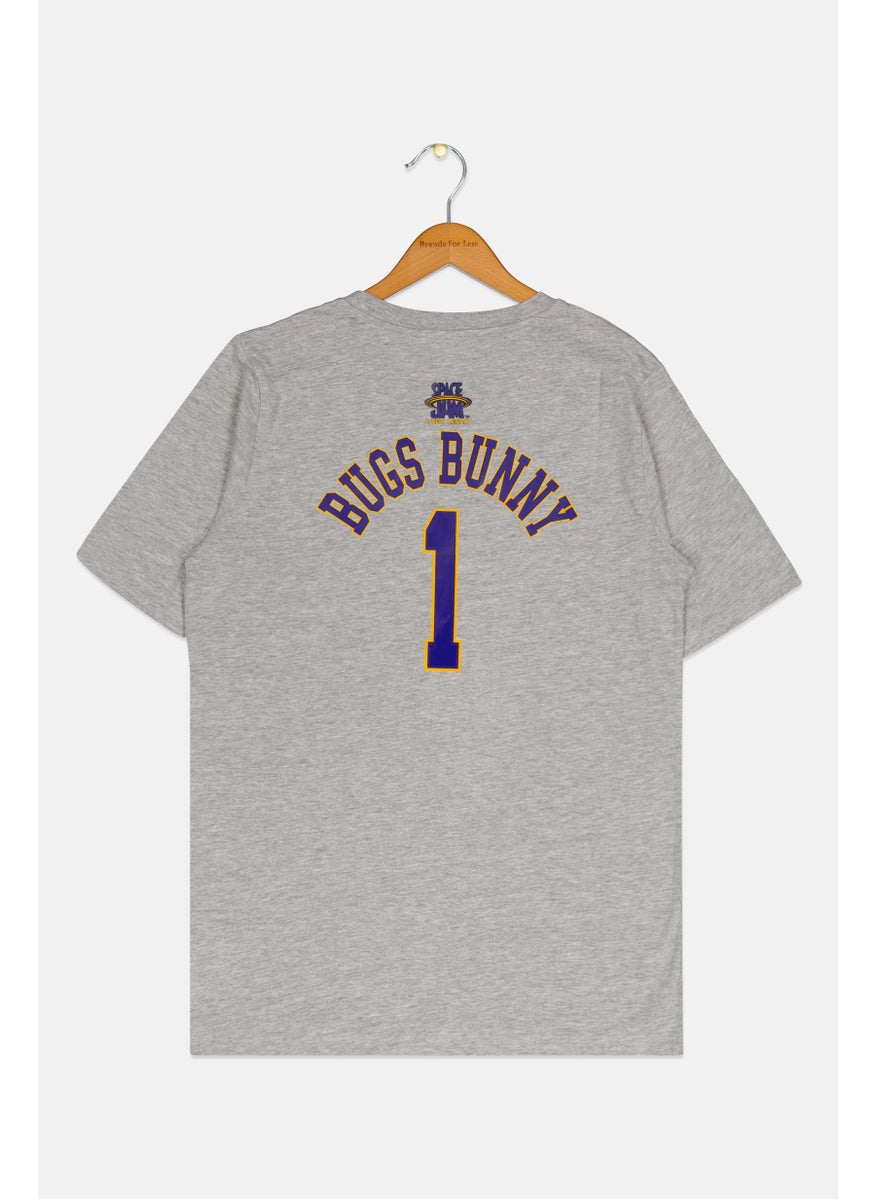 Space Jam Kids Boy Sportswear Fit Short Sleeve Outdoor T Shirt, Grey  - Image 2