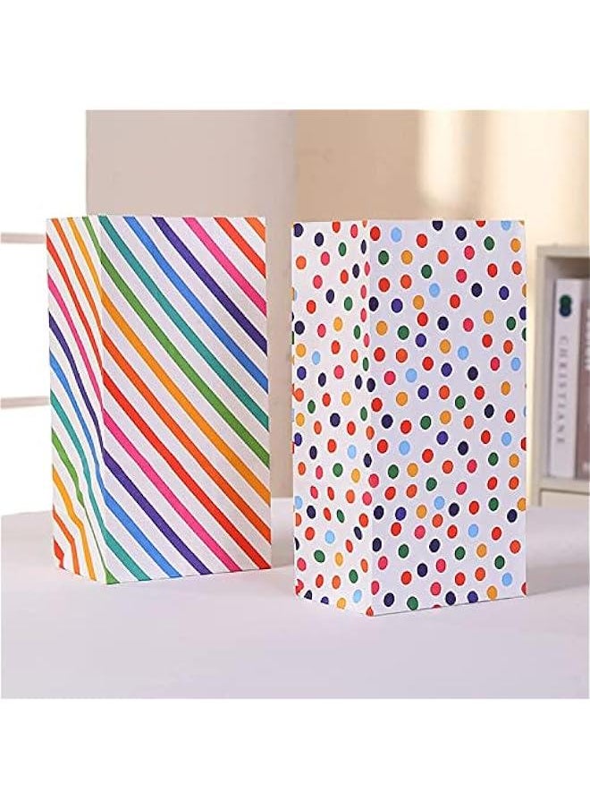 Dots and Stripe Party Favor Bags 20PCS Kraft Paper Treat Bags with Thank You Stickers for Birthday Wedding Party - pzsku/Z25917EFAA32C0E086EF6Z/45/_/1730696156/077faaf7-a2eb-41ad-a39e-edcff5789917