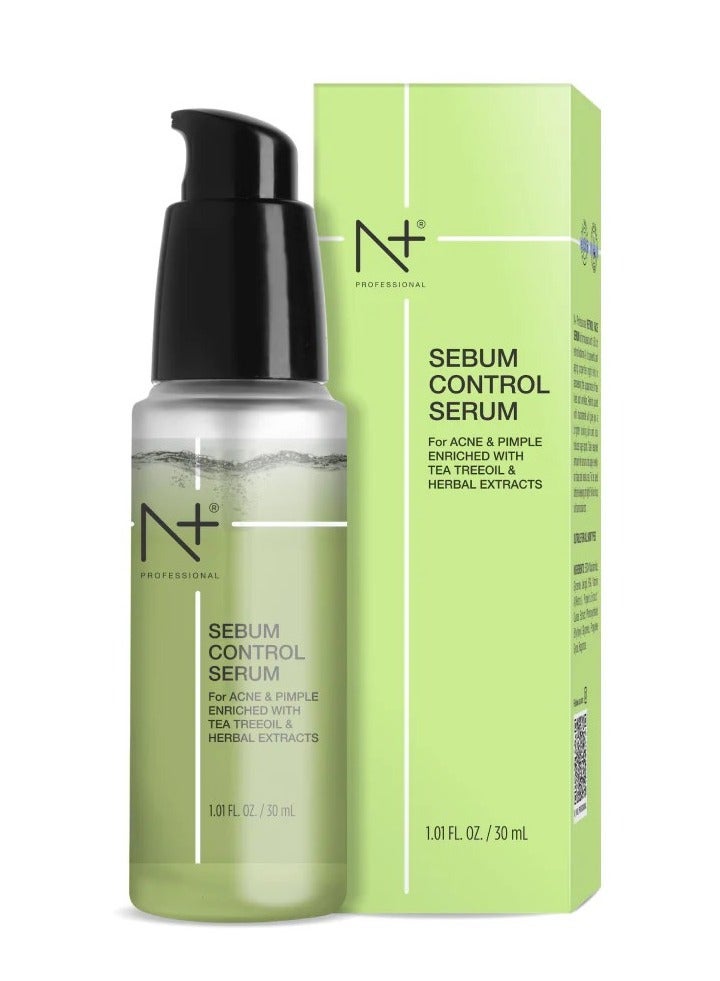 N Plus Professional Sebum Control Serum – Oil Balancing, Pore Refining & Matte Finish for Clear, Healthy Skin - Image 1
