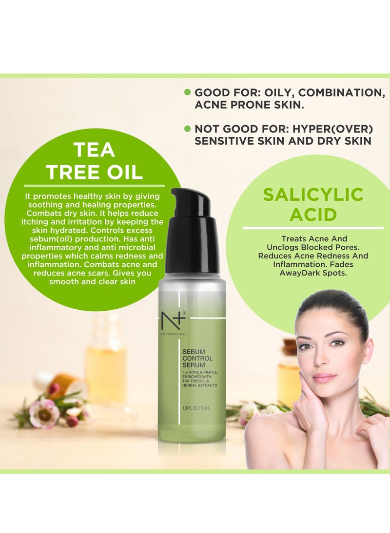 N Plus Professional Sebum Control Serum – Oil Balancing, Pore Refining & Matte Finish for Clear, Healthy Skin - Image 4