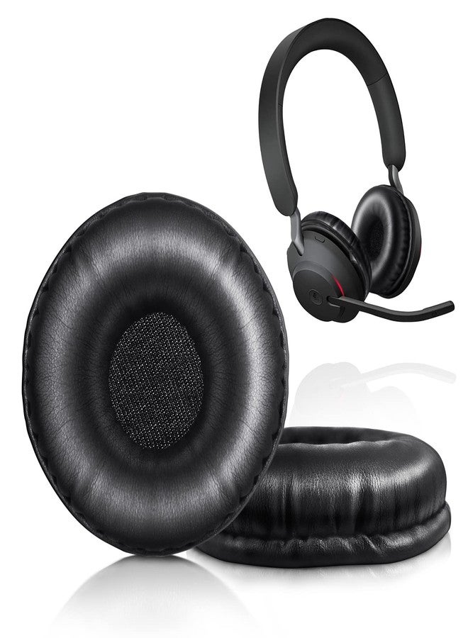 XBERSTAR Ear Pads for Jabra Evolve 20 20se 30 30II 40 65 65+Replacement Ear Cushion Foam Cover Compatible with Jabra Evolve 20 30 40 65 Headphone (Black earpads) - Image 2