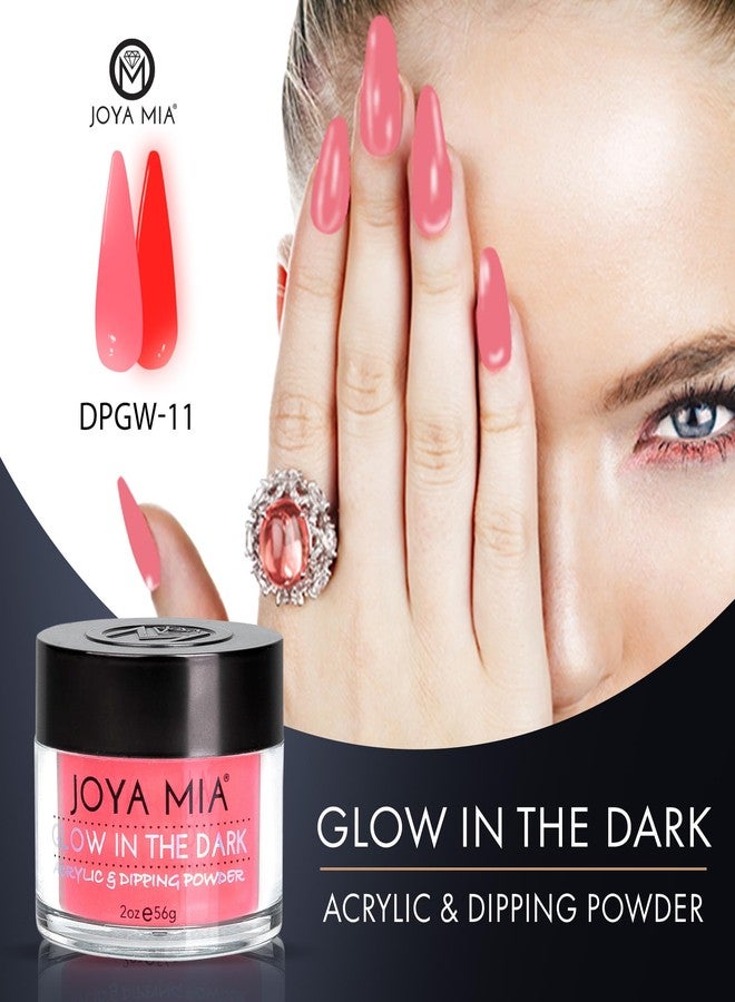 JOYA MIA Glow-in-the-Dark Acrylic & Dipping Powder - Premium Nail Powder for Flawless Enhancements, Available in 12 Colors, 2 oz (DPGW-11) - Joya Mia - Image 2