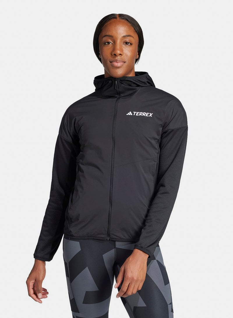 Adidas Terrex Xperior Climawarm+ Wind Light Fleece Hooded Jacket - Image 1