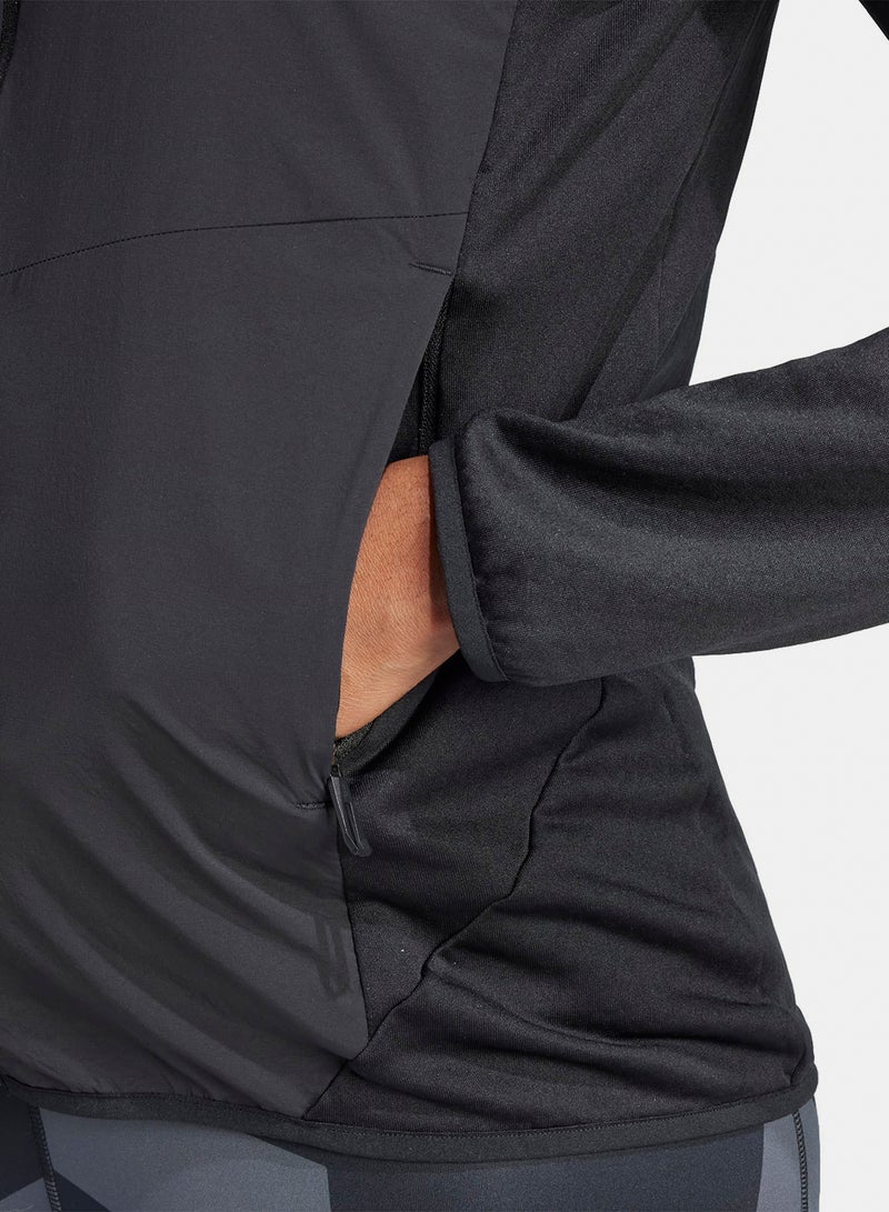 Adidas Terrex Xperior Climawarm+ Wind Light Fleece Hooded Jacket - Image 5