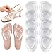 Shynek 10 Pack Metatarsal Pads for Foot Ball of Foot Cushions for Heel Soft Gel Self Adhesive Foot Pad Insoles Forefoot and Sole Support Pain Lessen Metatarsalgia Mortons Neuroma for Women and Men - Image 1