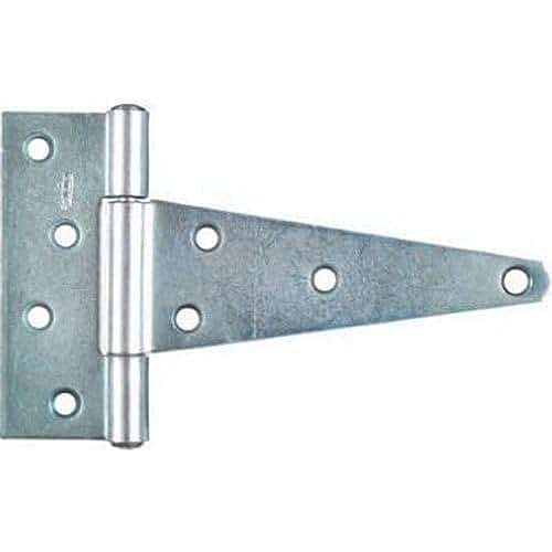 National Hardware B286 6" Zinc Plated Extra Heavy T Hinge - Image 1