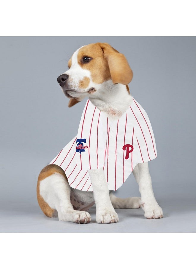 Pets First - Mlbpa Dog Jersey  Bryce Aron Max Harper 3 Pet Jersey  Mlb Philadelphia Phillies Mesh Cat Jersey, XLarge - Image 1