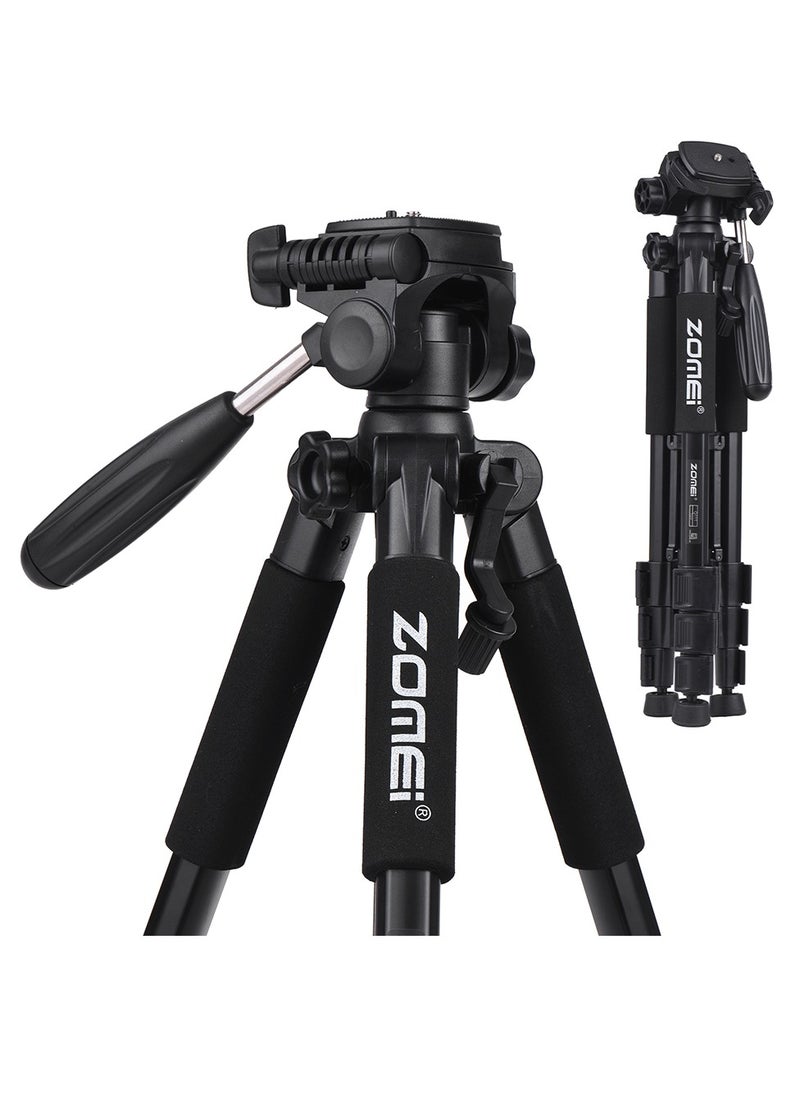 Zomei 142cm/56 Inch Lightweight Portable Aluminum Alloy Camera Travel Tripod with Mobile Phone Holder and Bluetooth Remote Control  - Image 4