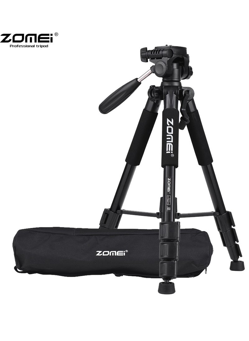 Zomei 142cm/56 Inch Lightweight Portable Aluminum Alloy Camera Travel Tripod with Mobile Phone Holder and Bluetooth Remote Control  - Image 5