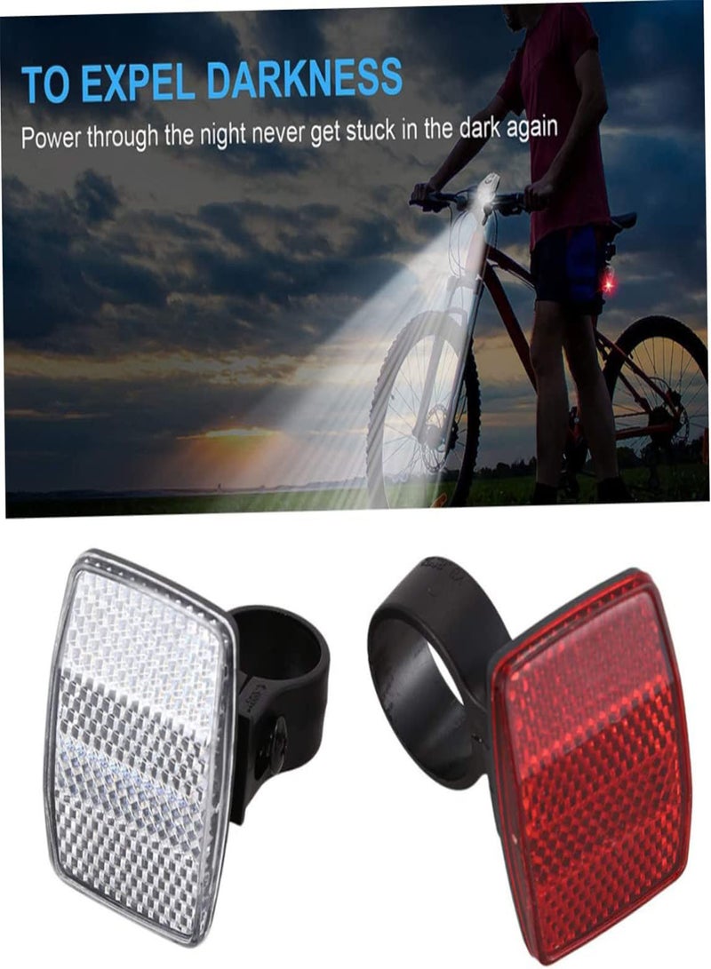 GGOOT Bike Reflectors Bicycle Cycling Light Reflector Rear Front for Handlebar Saddle Bar 30.4mm 2pcs, Bike Reflectors, Bike Rear Reflector Light, Bike Front Reflector  - Image 5