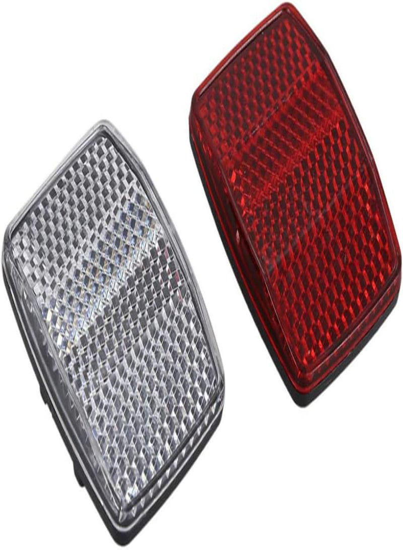GGOOT Bike Reflectors Bicycle Cycling Light Reflector Rear Front for Handlebar Saddle Bar 30.4mm 2pcs, Bike Reflectors, Bike Rear Reflector Light, Bike Front Reflector  - Image 4