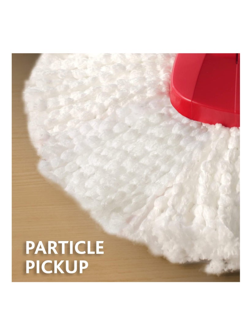 Vileda Easy Clean Spin Floor Mop Refill Pack White White - Image 2