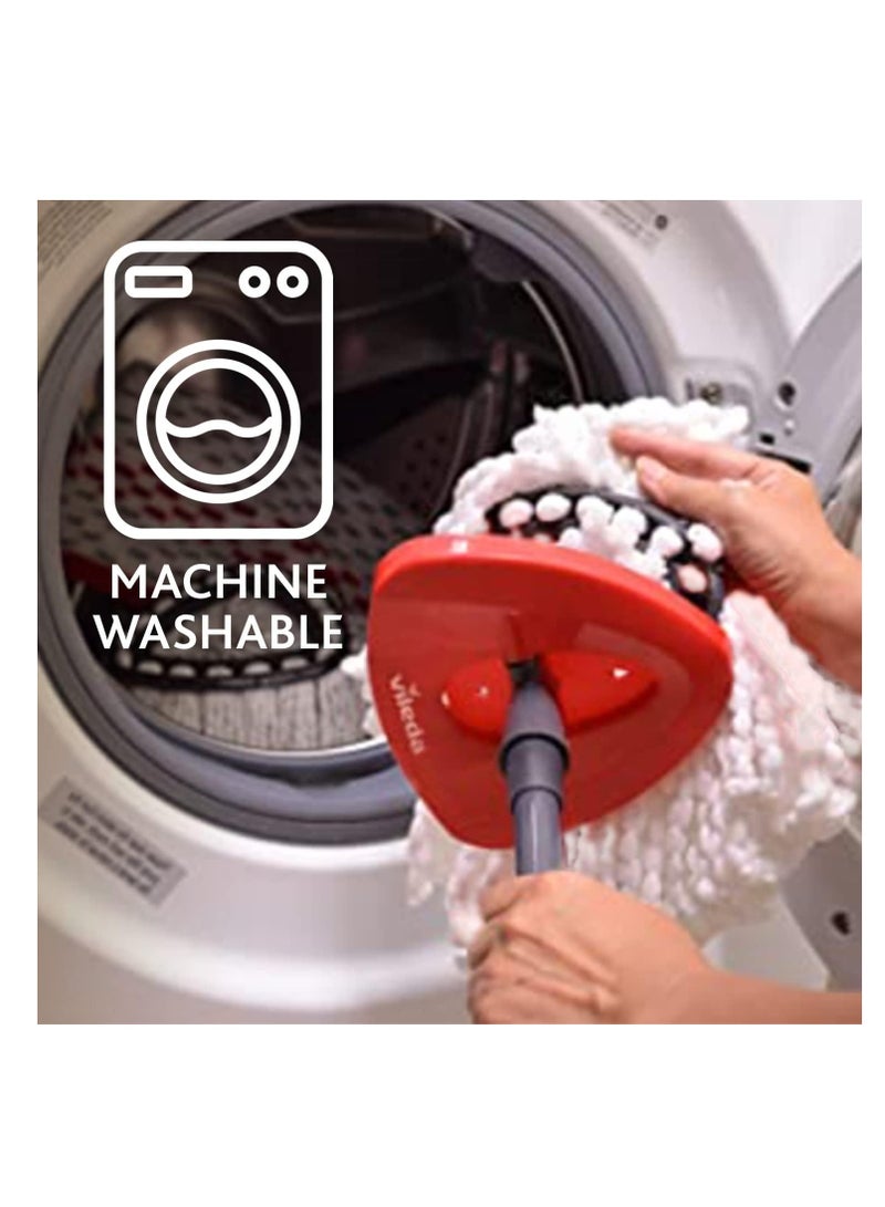 Vileda Easy Clean Spin Floor Mop Refill Pack White White - Image 4