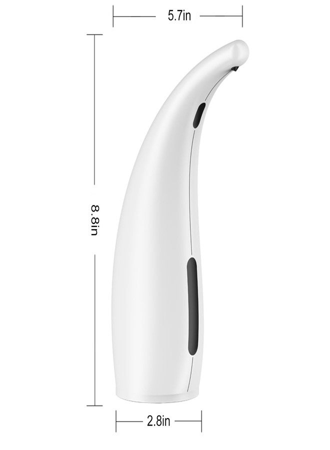 TUMAN Pro Automatic Soap Dispenser Touchless Modern Minimalist Magnetic Charging Infrared Inductio Kitchen and Bathroom Soap Pump 10oz/300ml White (White) - Image 3