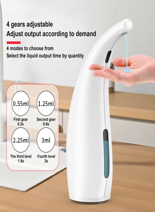 TUMAN Pro Automatic Soap Dispenser Touchless Modern Minimalist Magnetic Charging Infrared Inductio Kitchen and Bathroom Soap Pump 10oz/300ml White (White) - Image 4