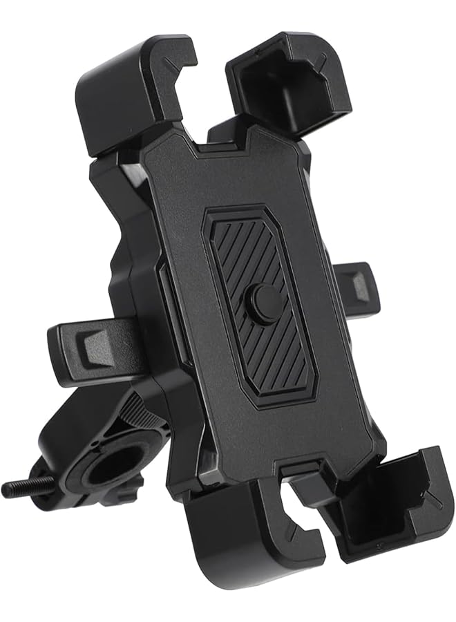 S-TOP Motorcycle Phone Mount Holder Bike, Robust Metal Construction Phone Clip, Secure Bike Phone Holder Compatible with 12.1 to 17.2 cm Smartphones for Daily Cycling Safety - Image 1