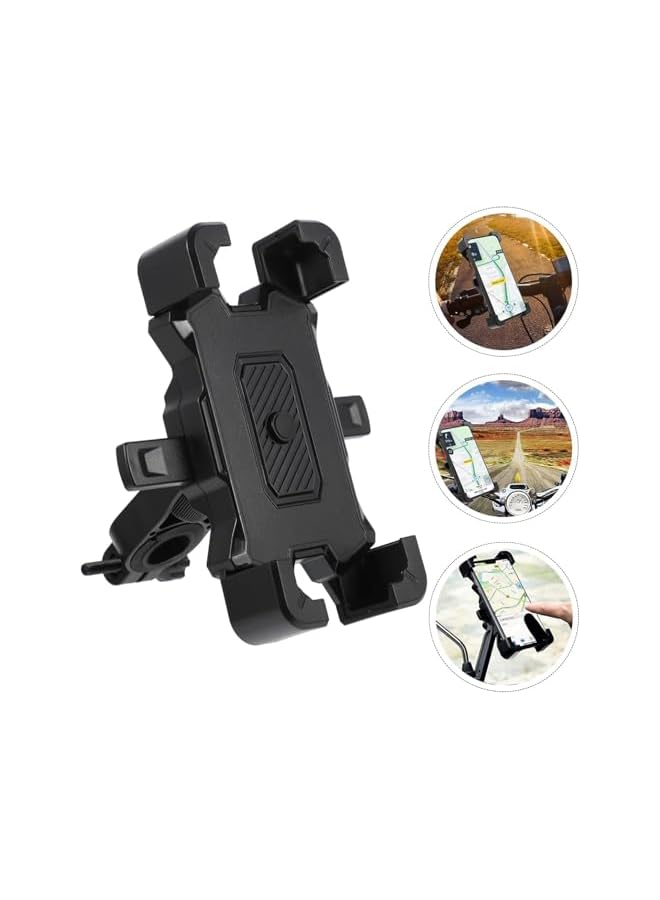 S-TOP Motorcycle Phone Mount Holder Bike, Robust Metal Construction Phone Clip, Secure Bike Phone Holder Compatible with 12.1 to 17.2 cm Smartphones for Daily Cycling Safety - Image 3