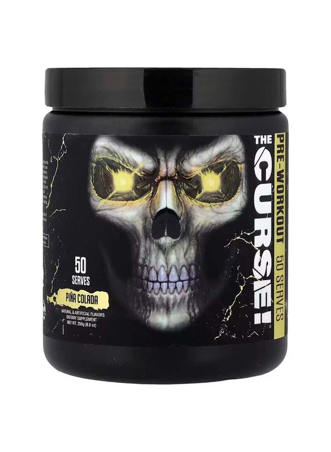 JNX Sports The Curse Pre-Workout, Pina Colada flavor, 8.8 oz (250 g) - Image 1