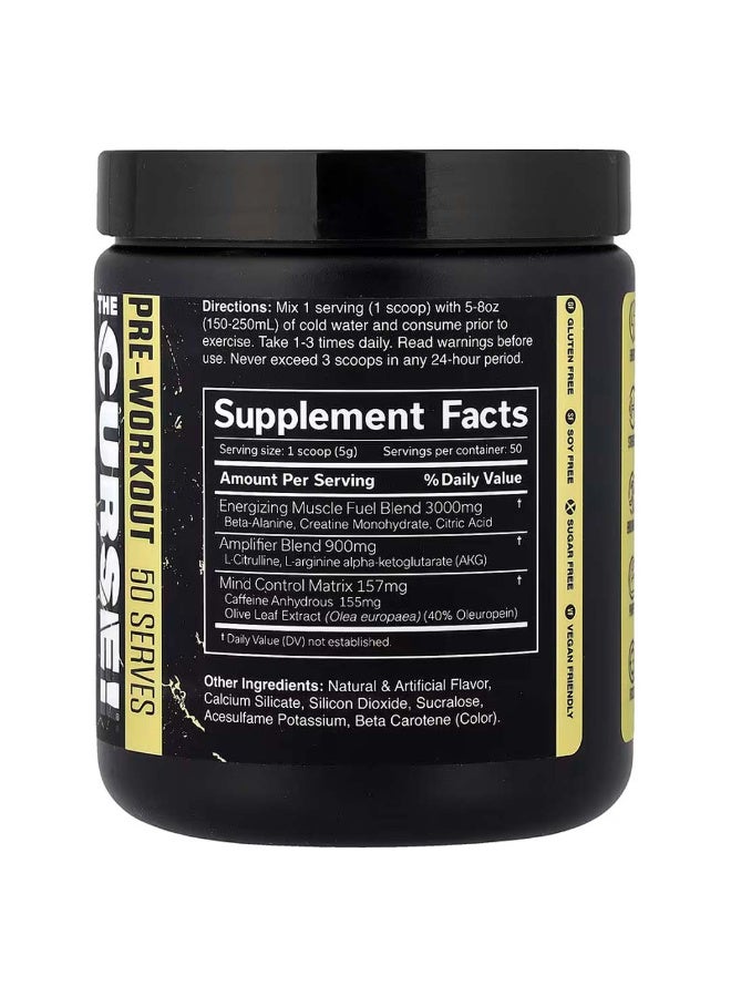 JNX Sports The Curse Pre-Workout, Pina Colada flavor, 8.8 oz (250 g) - Image 2