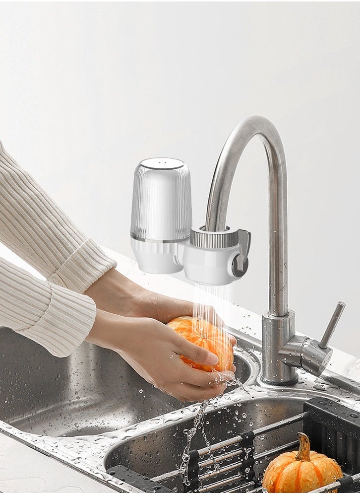 Generic Water Filter for Sink with 2 Replacement Filter Faucet Water Filter Faucet Water Purifier Water Filtration System Reduce Chlorine and Bad Odor Impurities for Tap Kitchen Bathroom Tub  - Image 2