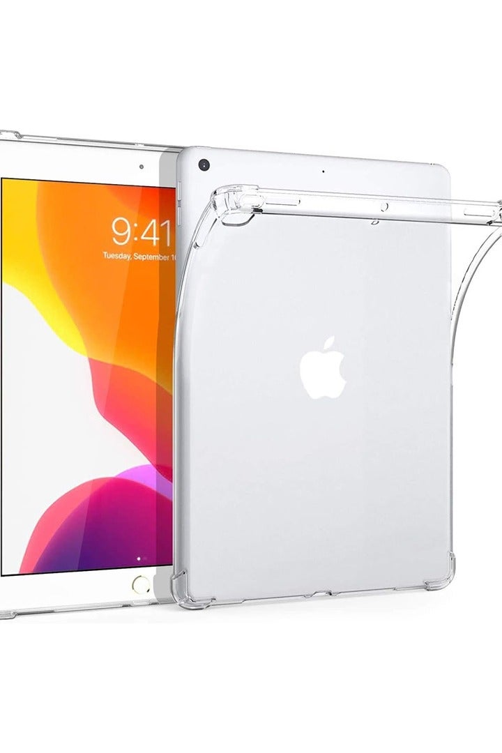 Theodor Clear Case For Apple iPad 10.2 Case 9th Gen 2021/ iPad 8th Gen 2020/ 7th Gen 2019, Shock-Absorption TPU Cover with Reinforced Corners, Soft Flexible & Crystal Clear Protective Bumper Case - Image 1
