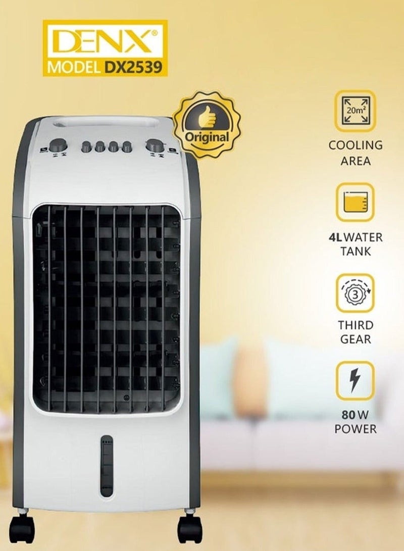 Denx Portable Air Conditioner with 3 Different Speeds for Cooling and Humidifying the Air ,80W 4L - Image 1