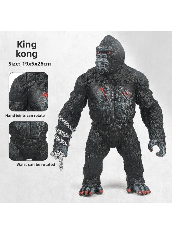 Godzilla Movie King Kong Simulation Large Soft Plastic Monster Toy Hand Model Toy Can Make Sounds Cross-Border Wholesale