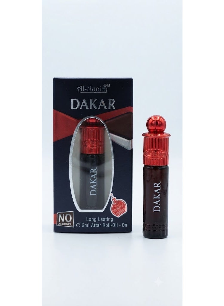 Al Nuaim Al-Nuaim Dakkar Attar Roll On Perfume Oil 6ml | Alcohol Free Concentrated Ittar for Men & Women | Long Lasting Premium Arabic Oriental Fragrance | Pocket Size Roll-On Attar - Image 1
