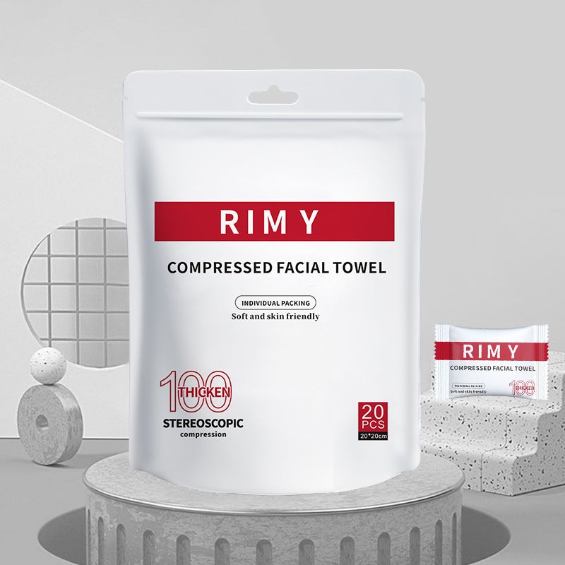 Disposable Thick Travel Towel Compressed Facial Cleansing English compressed towel 24*30(20) 