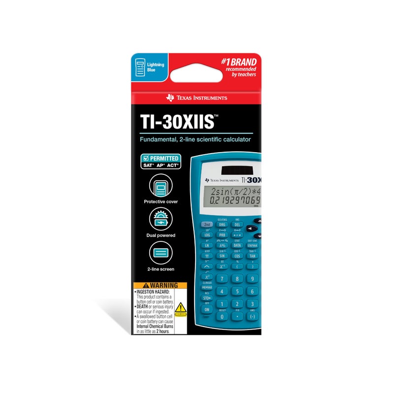 Texas Instruments TI-30XIIS Scientific Calculator, Blue - Image 2
