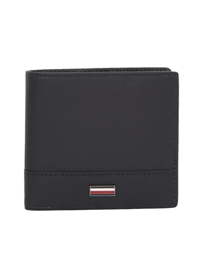 TOMMY HILFIGER LEATHER CARD AND COIN WALLET