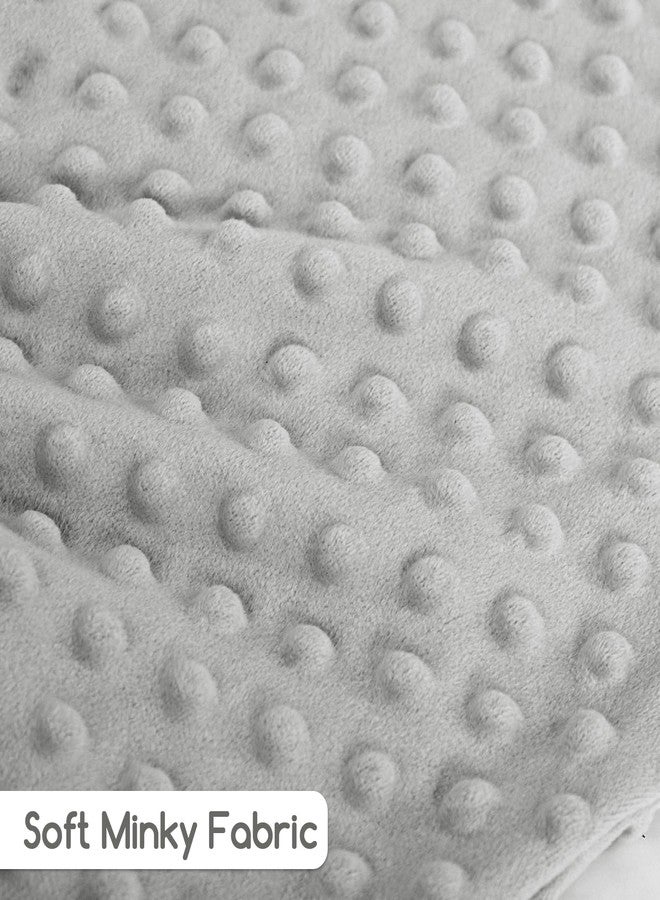 GFU Nursing Pillow Covers Newborn, Breastfeeding Pillow Case Made Minky Fabric, Removable Nursing Covers Fits Breastfeeding Pillows for Baby Boys and Girls, Cover Only (Grey) - Image 5