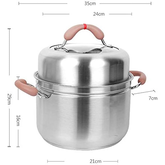 جهاز طهي بالبخار متعدد الوظائف مصنوع من الفولاذ المقاوم للصدأ، أدوات طهي منزلية، أجهزة طهي بالبخار، أدوات غلاية، طباخ حثي - Image 3